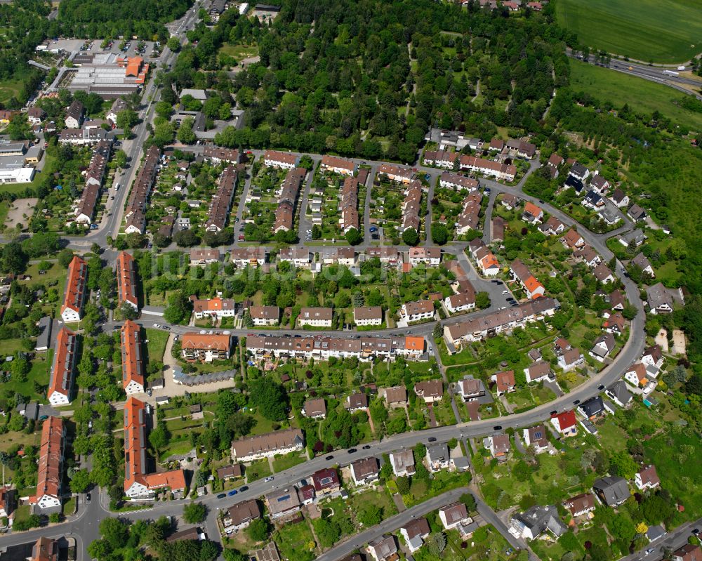 Luftaufnahme Georgenberg - Wohngebiet - Mischbebauung der Mehr- und Einfamilienhaussiedlung in Georgenberg im Bundesland Niedersachsen, Deutschland