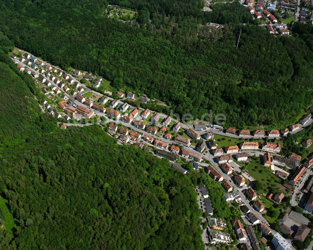 Luftbild Gippingen - Wohngebiet - Mischbebauung der Mehr- und Einfamilienhaussiedlung in Gippingen im Bundesland Baden-Württemberg, Deutschland