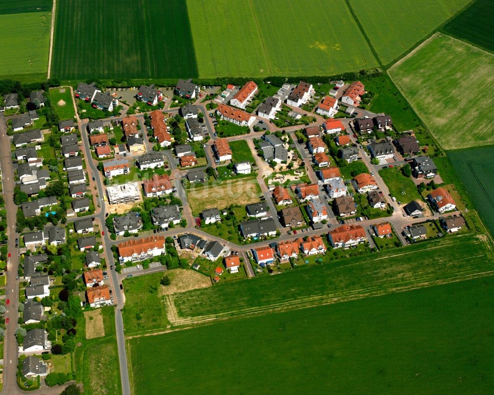 Luftaufnahme Linter - Wohngebiet - Mischbebauung der Mehr- und Einfamilienhaussiedlung in Linter im Bundesland Hessen, Deutschland