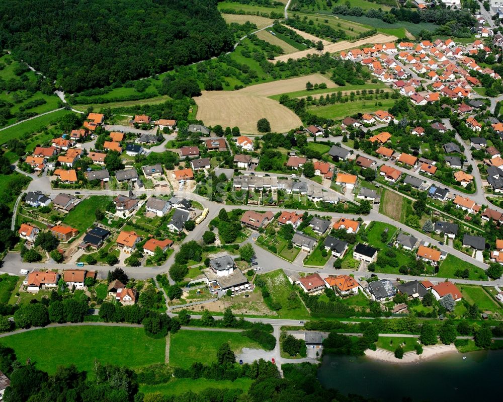 Luftbild Mühlbach - Wohngebiet - Mischbebauung der Mehr- und Einfamilienhaussiedlung in Mühlbach im Bundesland Baden-Württemberg, Deutschland