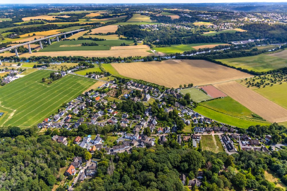 Luftbild Mintard - Wohngebiet - Mischbebauung der Mehr- und Einfamilienhaussiedlung in Mintard im Bundesland Nordrhein-Westfalen, Deutschland