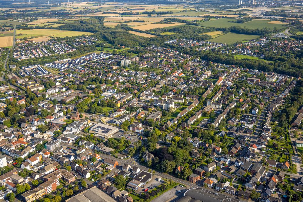 Neubeckum von oben - Wohngebiet - Mischbebauung der Mehr- und Einfamilienhaussiedlung in Neubeckum im Bundesland Nordrhein-Westfalen, Deutschland