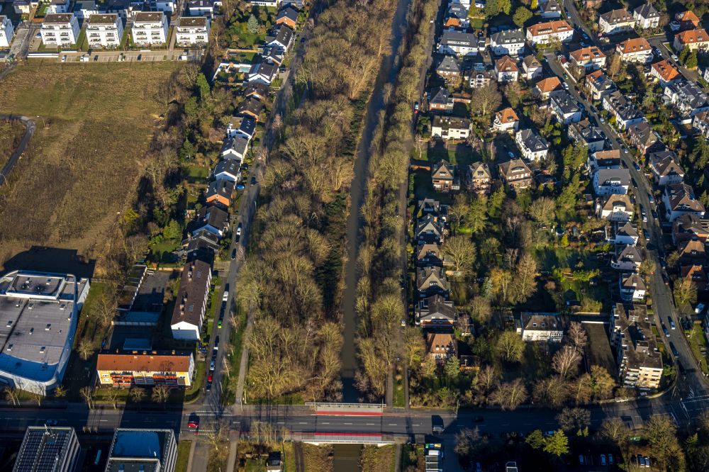 Luftbild Norddinker - Wohngebiet - Mischbebauung der Mehr- und Einfamilienhaussiedlung in Norddinker im Bundesland Nordrhein-Westfalen, Deutschland