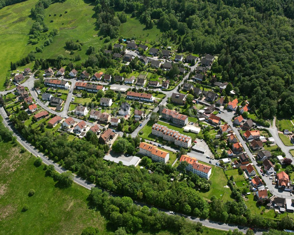 Luftbild Oker - Wohngebiet - Mischbebauung der Mehr- und Einfamilienhaussiedlung in Oker im Bundesland Niedersachsen, Deutschland