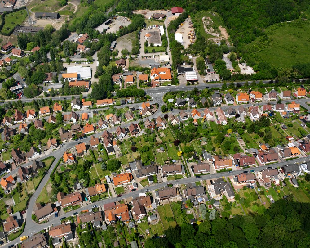 Luftaufnahme Oker - Wohngebiet - Mischbebauung der Mehr- und Einfamilienhaussiedlung in Oker im Bundesland Niedersachsen, Deutschland