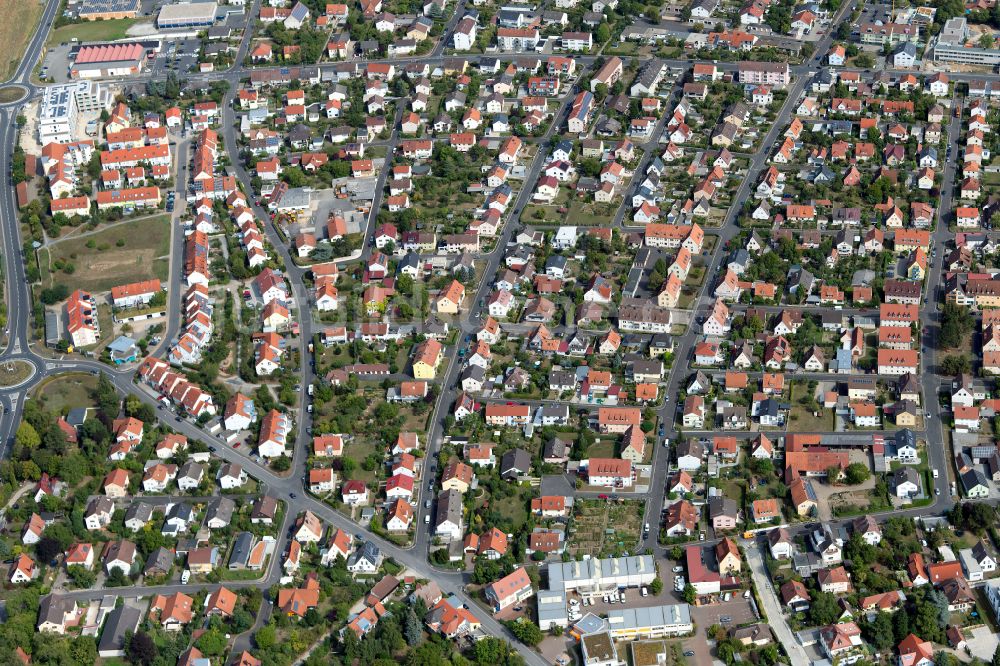 Luftbild Rohrbach - Wohngebiet - Mischbebauung der Mehr- und Einfamilienhaussiedlung in Rohrbach im Bundesland Bayern, Deutschland