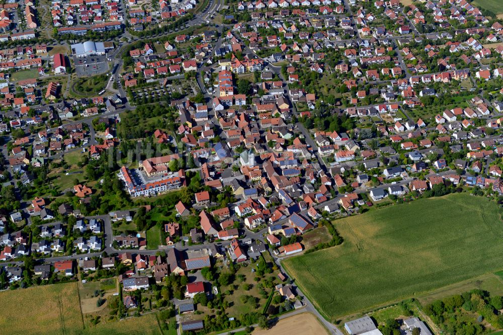 Luftbild Rottenbauer - Wohngebiet - Mischbebauung der Mehr- und Einfamilienhaussiedlung in Rottenbauer im Bundesland Bayern, Deutschland