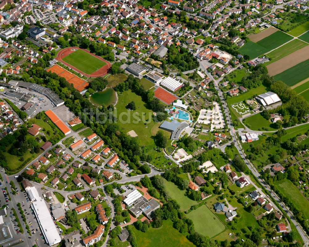 Luftbild Untersulmetingen - Wohngebiet - Mischbebauung der Mehr- und Einfamilienhaussiedlung in Untersulmetingen im Bundesland Baden-Württemberg, Deutschland