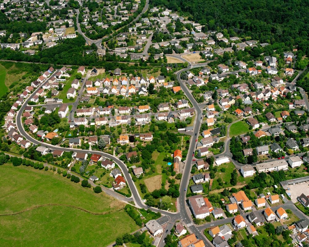 Luftbild Watzenborn-Steinberg - Wohngebiet - Mischbebauung der Mehr- und Einfamilienhaussiedlung in Watzenborn-Steinberg im Bundesland Hessen, Deutschland