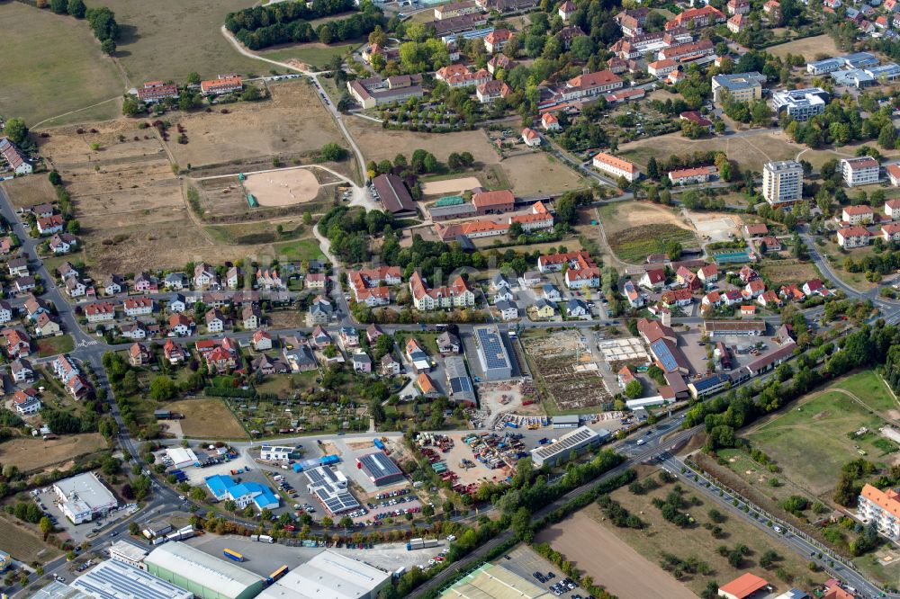 Luftbild Wombach - Wohngebiet - Mischbebauung der Mehr- und Einfamilienhaussiedlung in Wombach im Bundesland Bayern, Deutschland