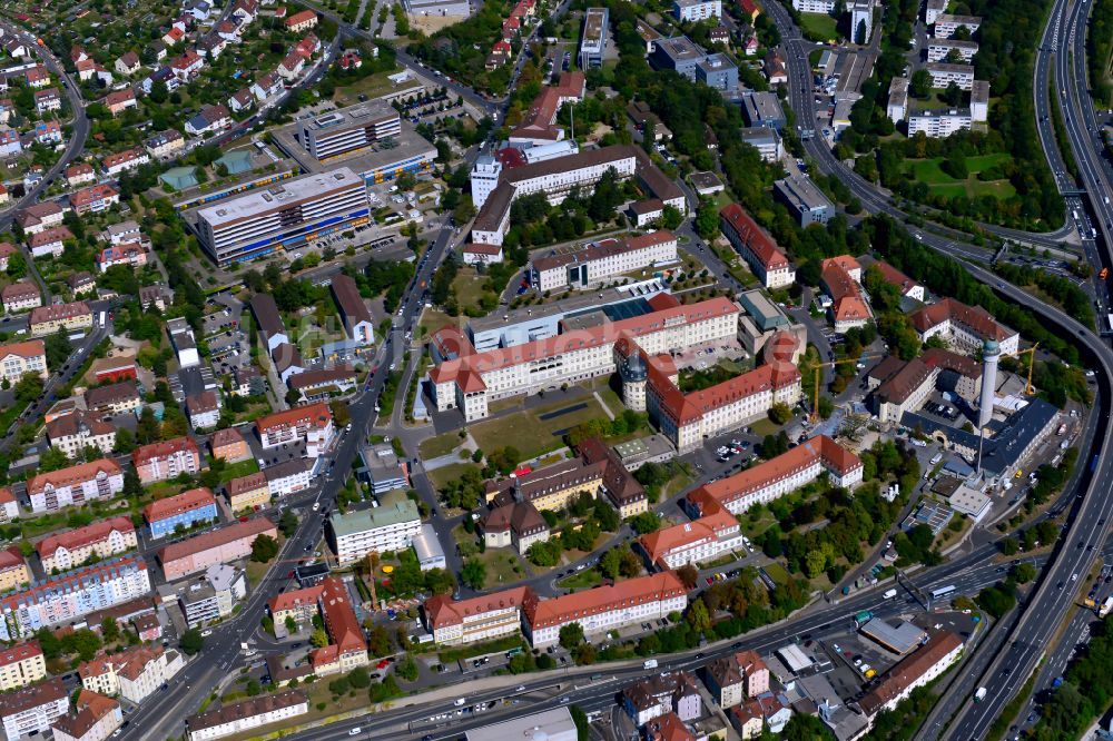 Luftbild Würzburg - Wohngebiet - Mischbebauung der Mehr- und Einfamilienhaussiedlung in Würzburg im Bundesland Bayern, Deutschland