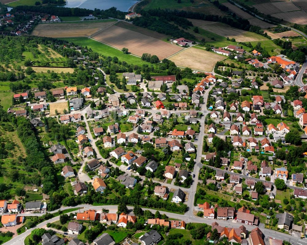 Luftbild Zaberfeld - Wohngebiet - Mischbebauung der Mehr- und Einfamilienhaussiedlung in Zaberfeld im Bundesland Baden-Württemberg, Deutschland