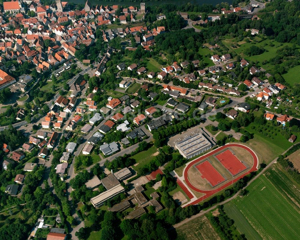 Luftbild Zimmerhof - Wohngebiet - Mischbebauung der Mehr- und Einfamilienhaussiedlung in Zimmerhof im Bundesland Baden-Württemberg, Deutschland