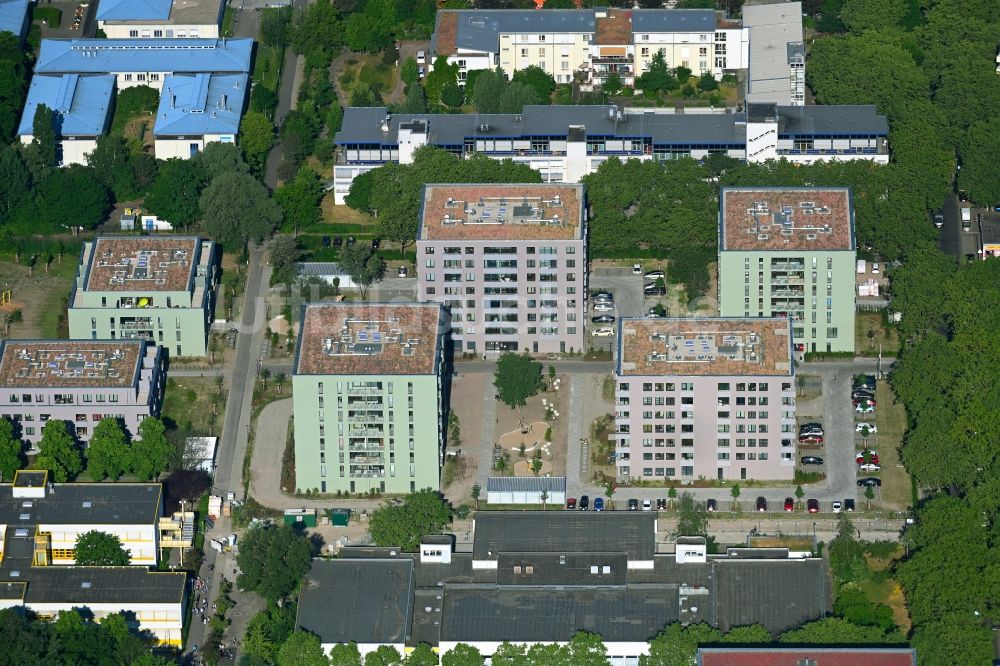 Luftbild Berlin - Wohngebiet- Stadtquartier Theodor Quartier am Senftenberger Ring in Berlin, Deutschland