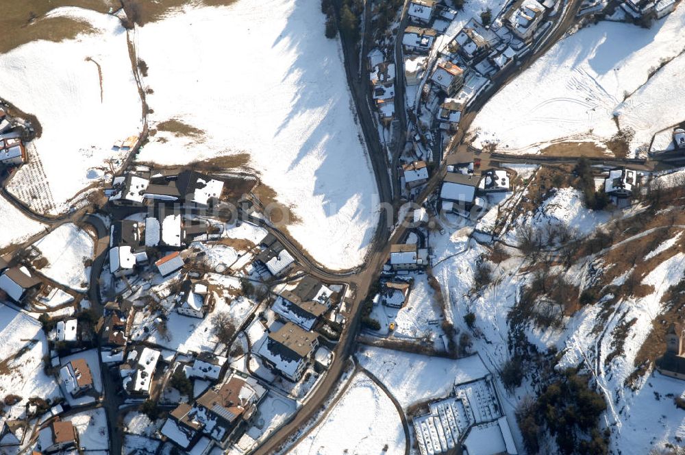 Luftaufnahme Voels - Wohngebiet von Voels am Schlern (Fiè Allo Sciliar) in Italien