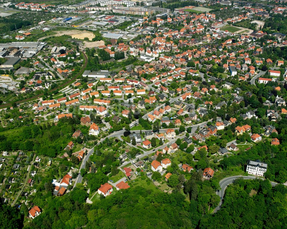 Luftbild Blankenburg (Harz) - Wohngebiet am Waldrand in Blankenburg (Harz) im Bundesland Sachsen-Anhalt, Deutschland