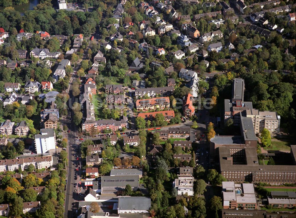 Luftaufnahme Köln - Wohngebiete an der Gleueler Straße in Köln - Lindenthal