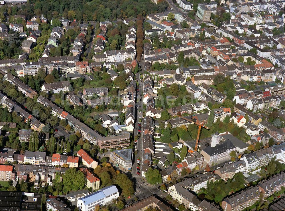 Köln von oben - Wohngebiete an der Krieler Straße Richtung Stadtwald in Köln - Lindenthal