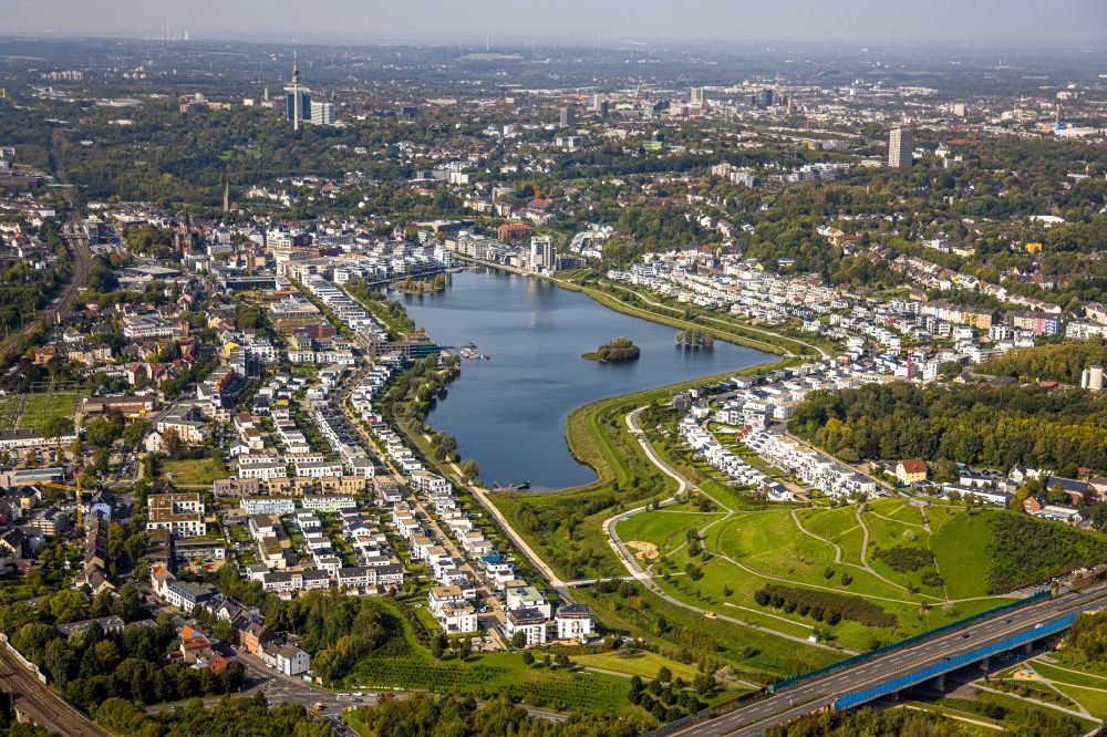 Luftbild Dortmund - Wohngebiete am Phoenix See in Dortmund im Bundesland Nordrhein-Westfalen