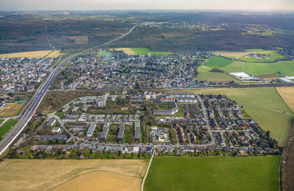 Luftaufnahme Duisburg - Wohngebiets- Siedlung Am Böllert - Zur Kaffeehött in Duisburg im Bundesland Nordrhein-Westfalen, Deutschland