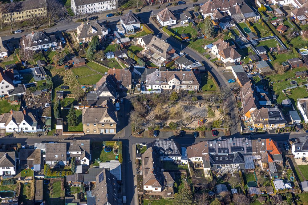 Luftaufnahme Massen - Wohngebiets- Siedlung an der Buderusstraße in Massen im Bundesland Nordrhein-Westfalen, Deutschland