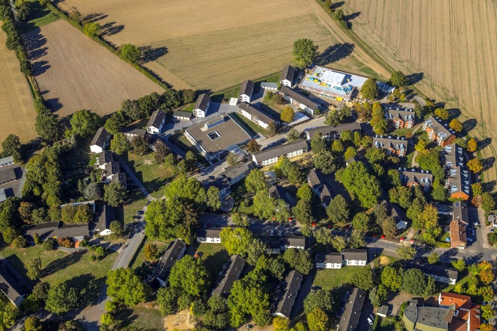 Luftbild Massen - Wohngebiets- Siedlung entlang der Lippestraße in Massen im Bundesland Nordrhein-Westfalen, Deutschland