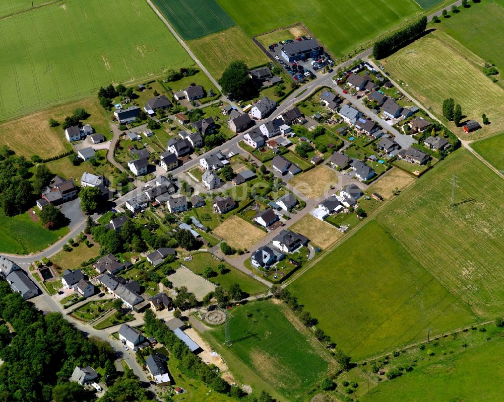 Erbach von oben - Wohngebiets- Siedlung in Erbach im Bundesland Hessen