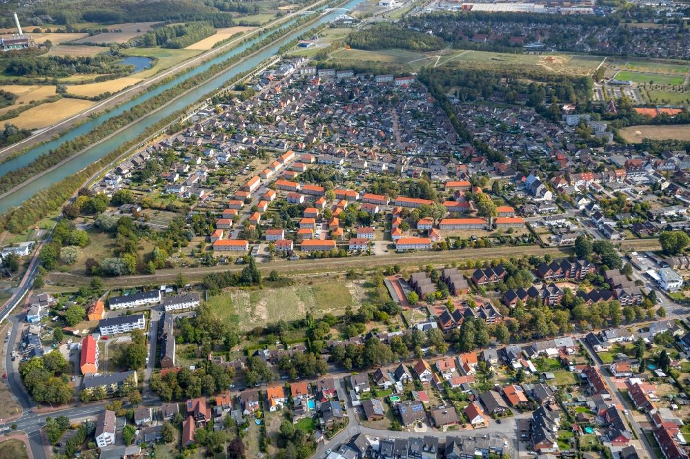 Herringen von oben - Wohngebiets- Siedlung in Herringen im Bundesland Nordrhein-Westfalen, Deutschland