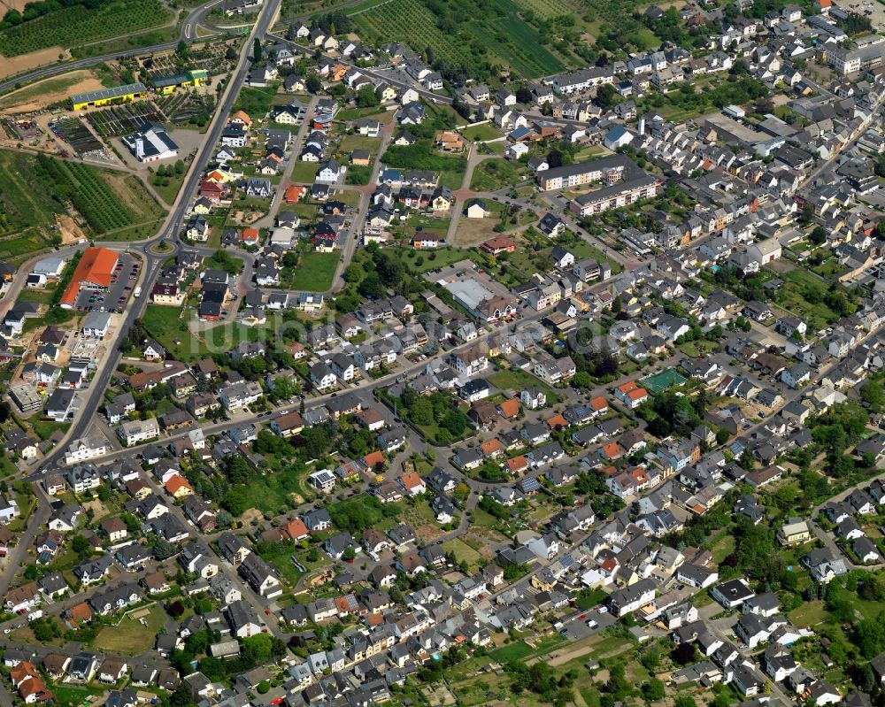 Luftbild Mülheim-Kärlich - Wohngebiets- Siedlung in Mülheim-Kärlich im Bundesland Rheinland-Pfalz