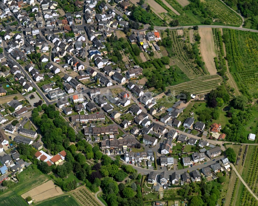 Luftaufnahme Mülheim-Kärlich - Wohngebiets- Siedlung in Mülheim-Kärlich im Bundesland Rheinland-Pfalz