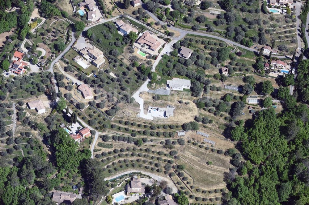 Luftbild Montauroux - Wohngebiets- Siedlung in Montauroux in Provence-Alpes-Cote d'Azur, Frankreich