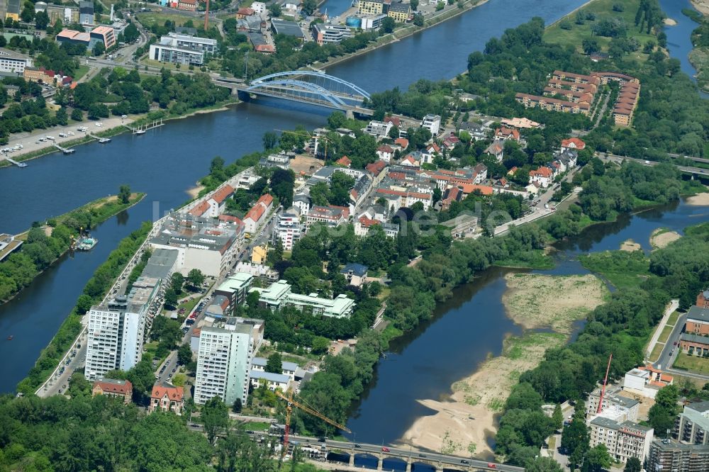 Luftbild Werder - Wohngebiets- Siedlung in Werder im Bundesland Sachsen-Anhalt, Deutschland