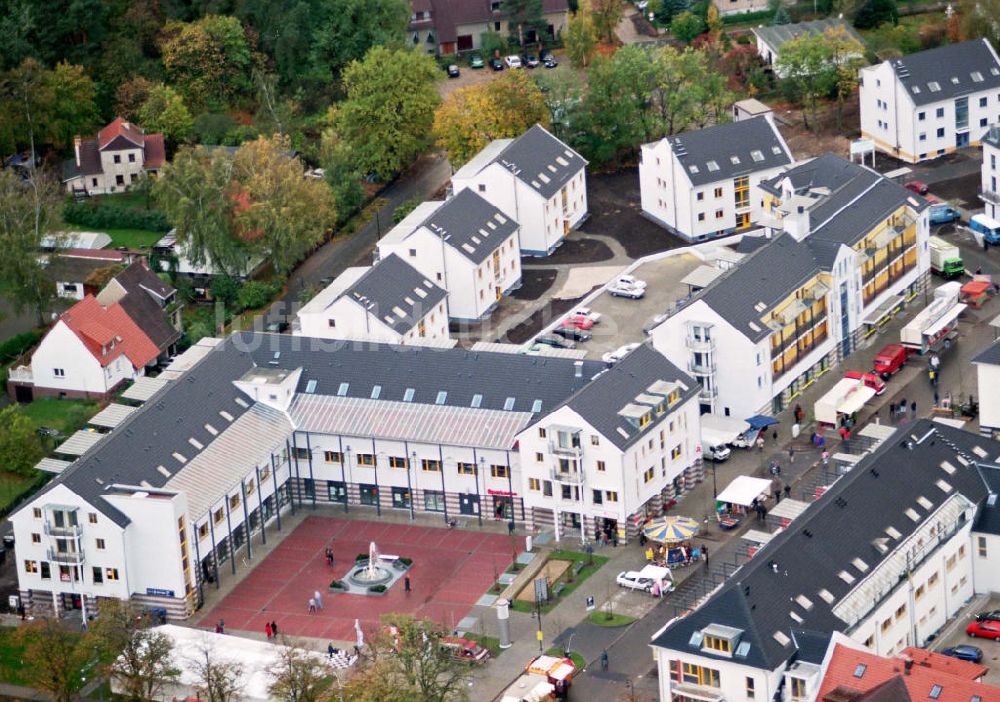 Luftbild Bergholz-Rehbrücke - Wohngebietseinweihung in der Gartenstadt am Rehgraben in Bergholz-Rehbrücke