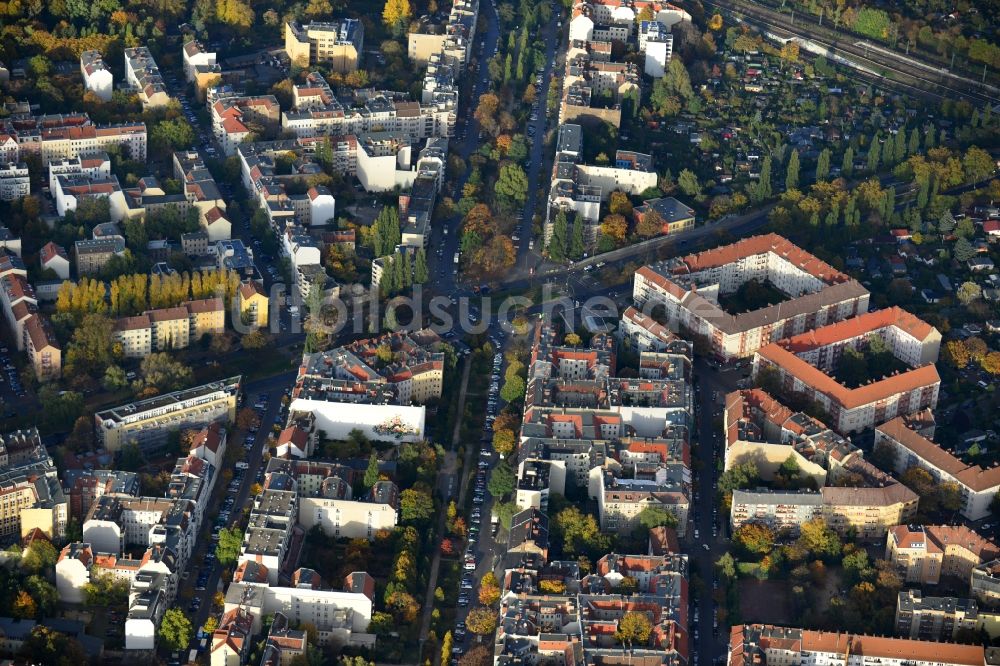 Luftaufnahme Berlin OT Gesundbrunnen - Wohngebäude im Ortsteil Gesundbrunnen in Berlin