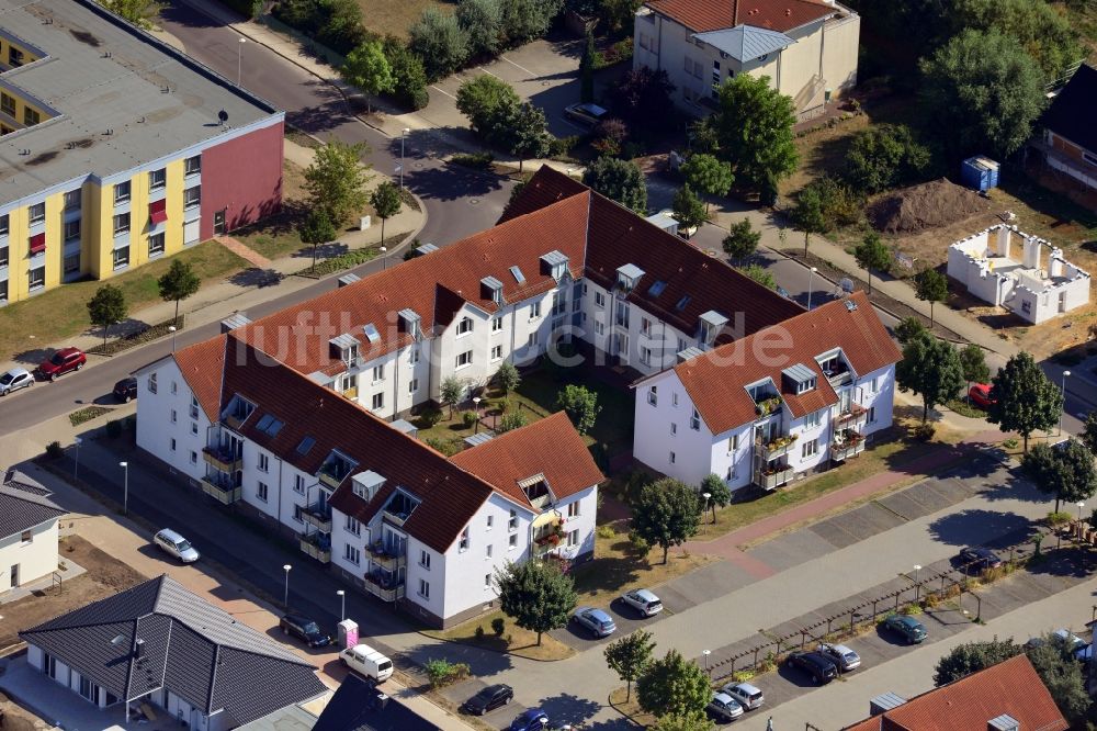Magdeburg OT Ottersleben aus der Vogelperspektive: Wohngebäude im Ortsteil Ottersleben in Magdeburg im Bundesland Sachsen-Anhalt