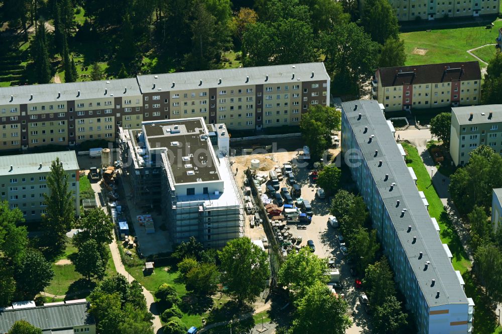 Luftaufnahme Bernau - Wohnheim Wohnpflegeheim - Gebäude an der Hermann-Duncker-Straße in Bernau im Bundesland Brandenburg, Deutschland