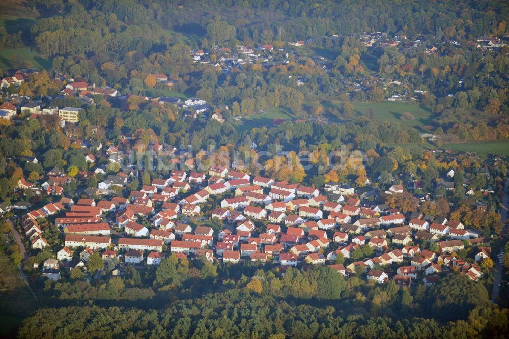 Luftbild Schildow - Wohnungs- Neubaugebiet Am Pfaffenwald der SWV Schildow Wohnungsbau GmbH in Schildow im Bundesland Brandenburg