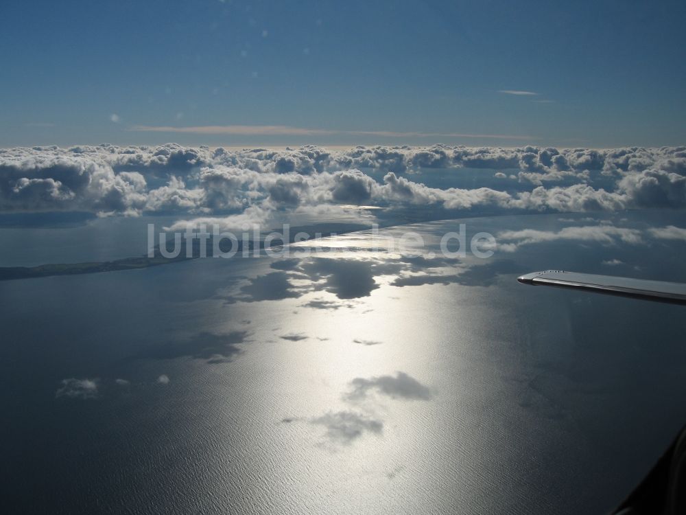 Luftbild Boo - Wolken über dem Meer in Boo in Schweden