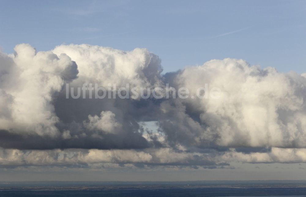 Graasten von oben - Wolkenhimmel über Süd-Dänemark
