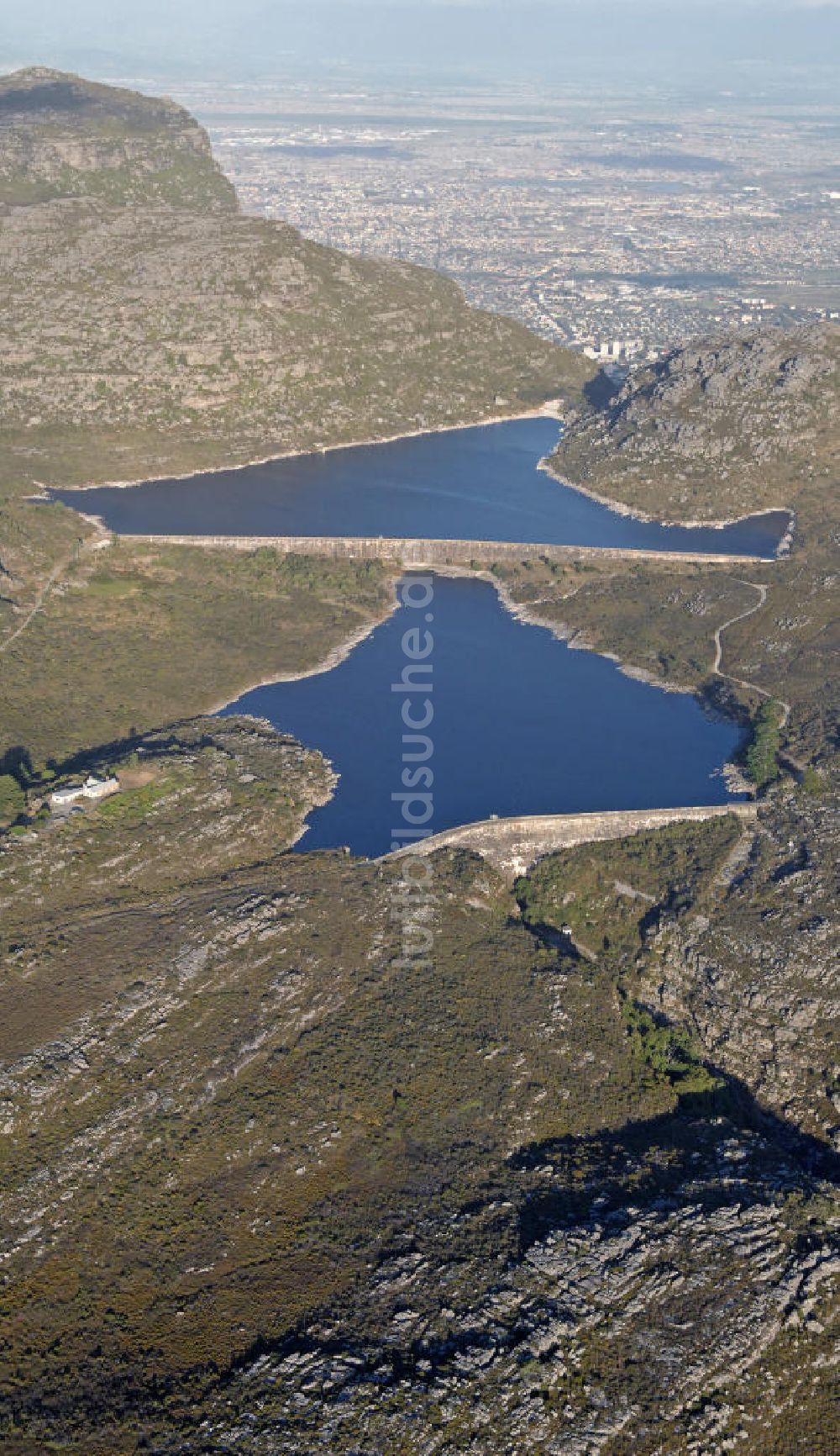 Luftbild Kapstadt - Woodhead-Staudamm und Hely-Hutchinson-Damm Kapstadt