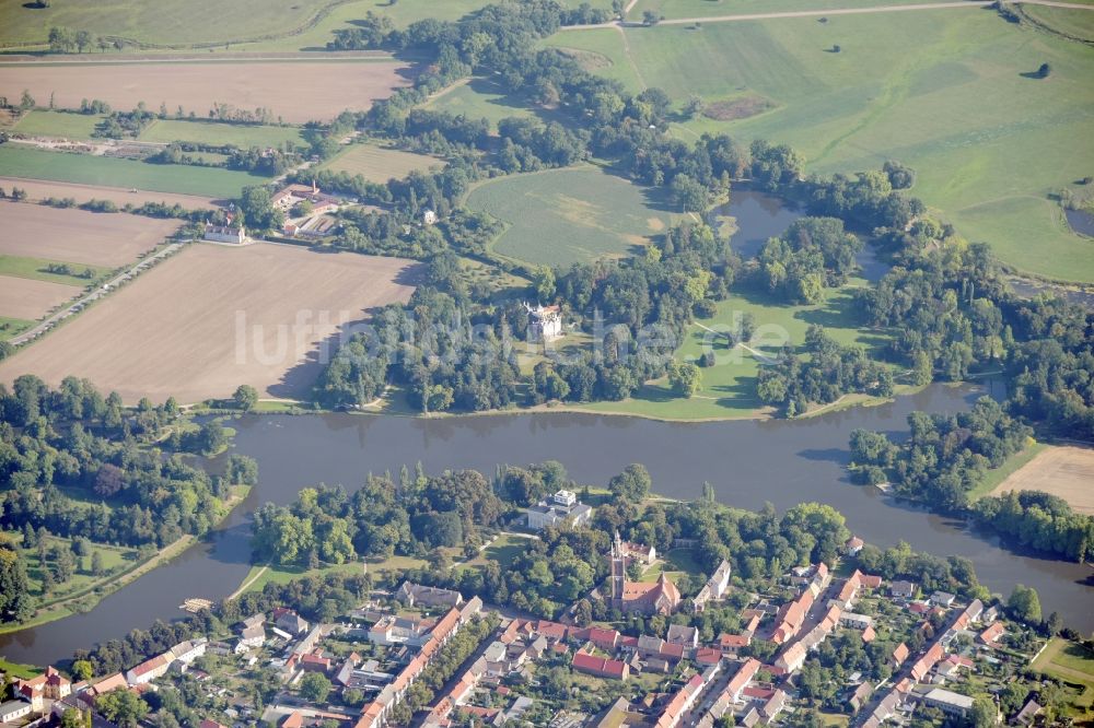 Luftaufnahme Oranienbaum-Wörlitz - Wörlitzer Park im Landkreis Wittenberg im Bundesland Sachsen-Anhalt
