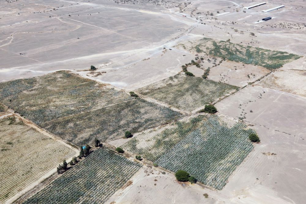 Luftaufnahme Nazca - Wüsten- Landschaft in Nazca in Ica, Peru