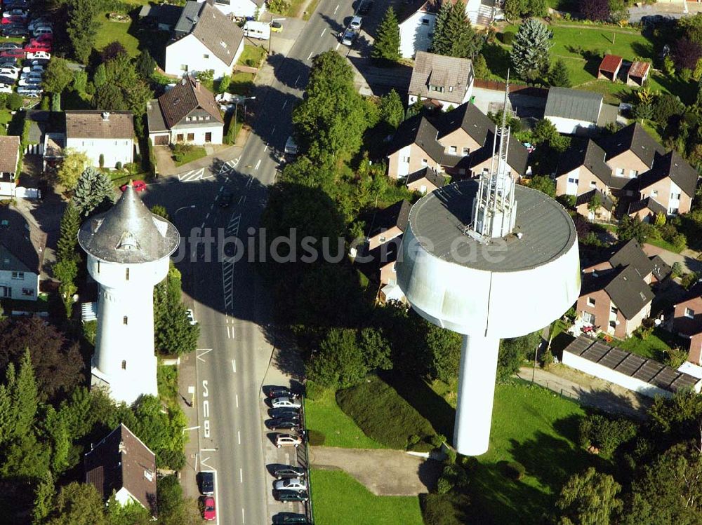 Wuppertal aus der Vogelperspektive: Wuppertal Hatzfeld Wasserturm