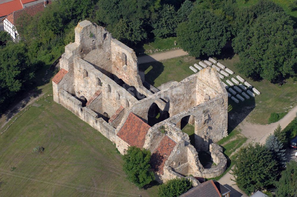 Luftbild Walbeck - wurde die Stiftskirche in der zentralen Denkmalsliste aufgeführt und unter staatlichen Schutz gestellt