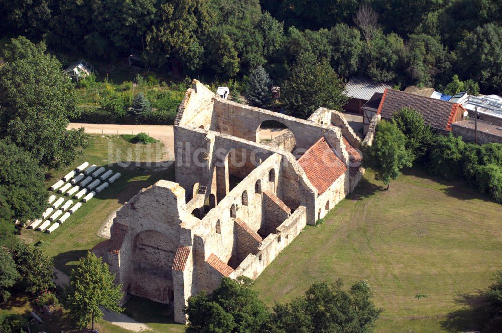 Luftaufnahme Walbeck - wurde die Stiftskirche in der zentralen Denkmalsliste aufgeführt und unter staatlichen Schutz gestellt