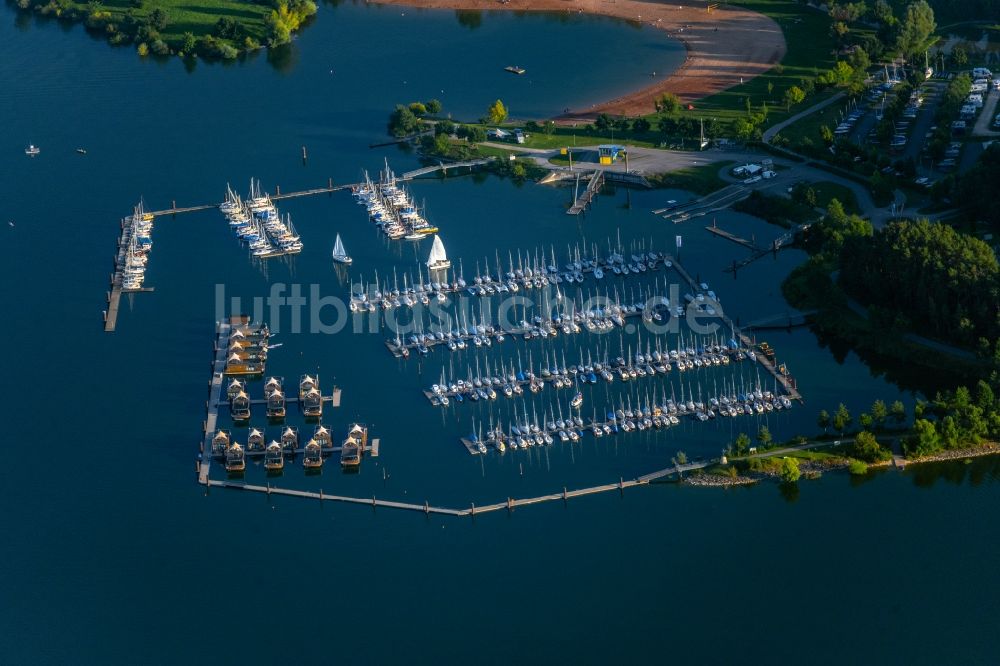 Luftbild Pleinfeld - Yachthafen am Uferbereich Segelhafen Ramsberg in Pleinfeld im Bundesland Bayern, Deutschland
