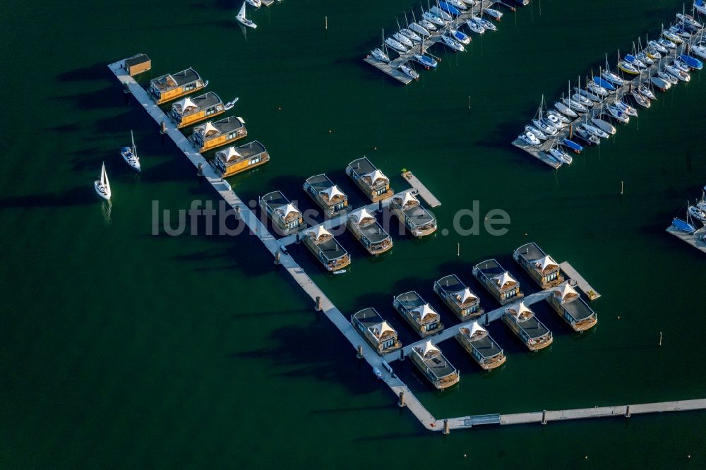 Luftaufnahme Pleinfeld - Yachthafen am Uferbereich Segelhafen Ramsberg in Pleinfeld im Bundesland Bayern, Deutschland