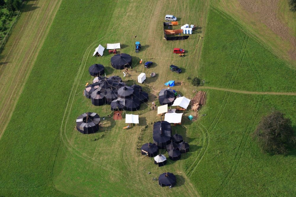 Luftbild Wehr - Zeltlager der Pfadfinder in Wehr im Bundesland Baden-Württemberg