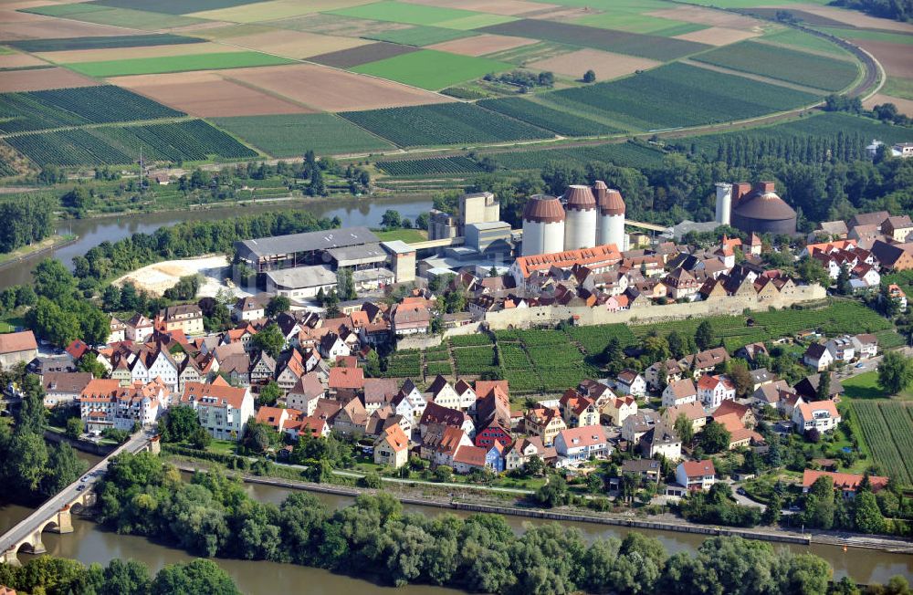 Luftbild Lauffen am Neckar - Zementmahlwerk in Lauffen am Neckar