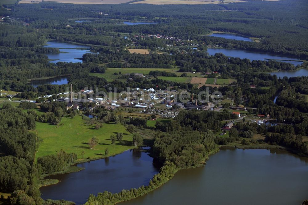 Luftaufnahme Zehdenick - Ziegeleipark Mildenberg im Stadtgebiet von Zehdenick im Bundesland Brandenburg